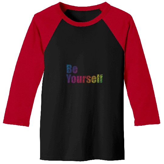 Be Yourself Scribble Baseball Tees