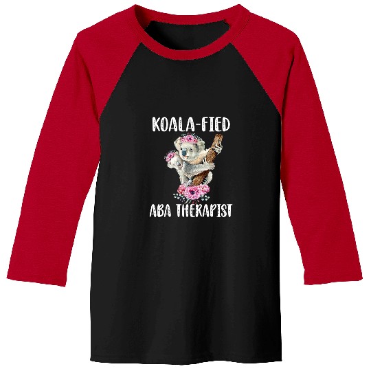 Funny Bear ABA Therapist Tee Cute Koala ABA Therapist Cute Bears Baseball Tees