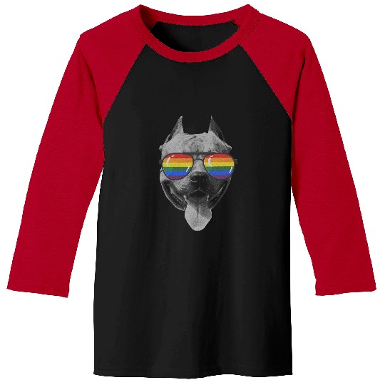 Dog Staffordshire Pride Month American staffordshire terrier Baseball Tees