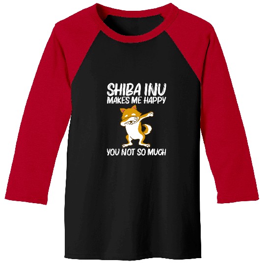 Dog Shiba Inu Cute Shiba Inu Art For Men Women Japan Breed Animal Lovers 4 Baseball Tees