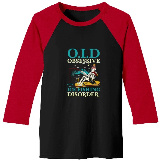 Fishing oid obsessive ice disorder 143 Fisher Hook Fisher Baseball Tees