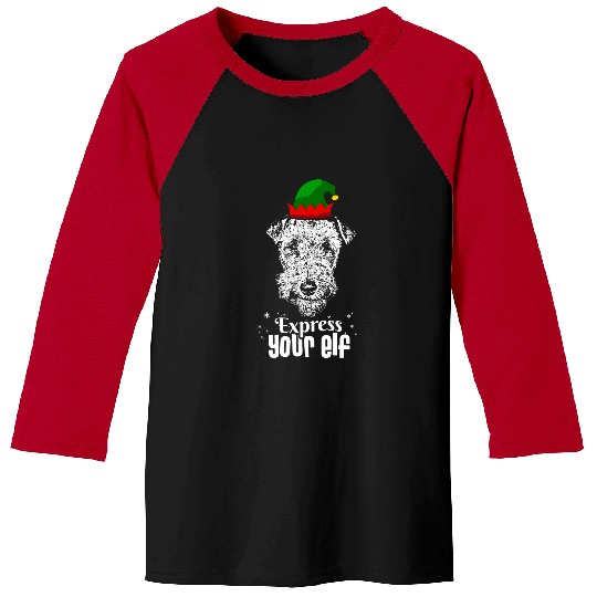 Express Your Elf Welsh Terrier Christmas Baseball Tees