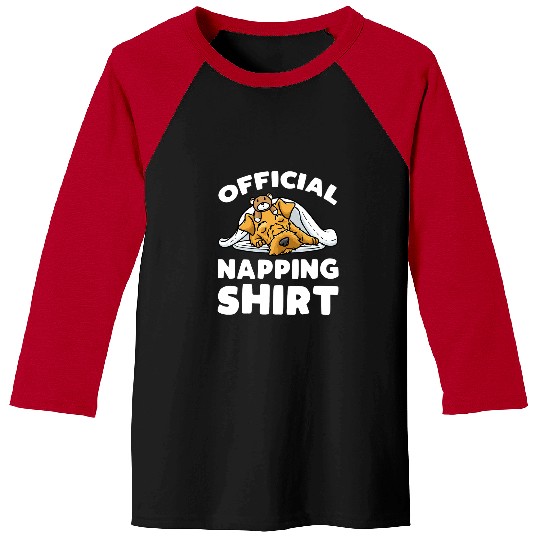 Napping Welsh Terrier Dog Welshie With Stuffed Animal Baseball Tees