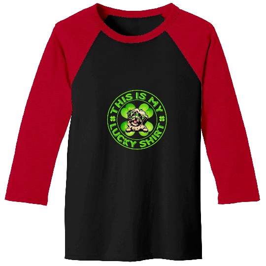 Dog Havanese Lucky Havanese Shamrock St Patricks Day Toddler Boys Kids Baseball Tees