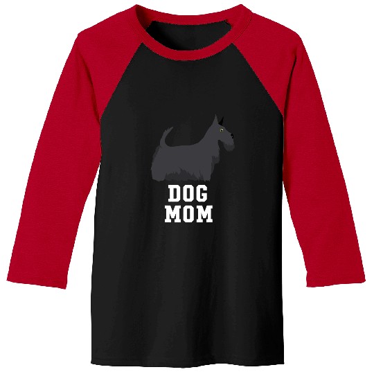 Dog Scottish Terrier Scottie Dog Mom Scottish Terrier Mothers Day Baseball Tees