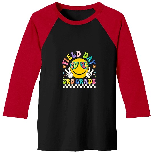 Field Day 2024 3rd Third Grade Field Trip Teacher Student Baseball Tees