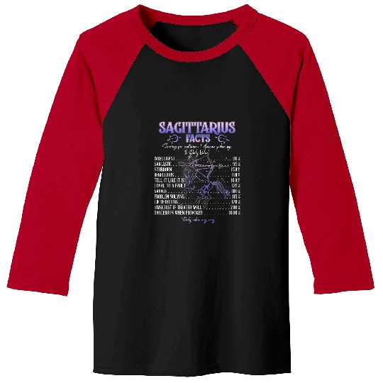 Sagittarius Facts Zodiac Sign Symbol Horoscope Lover88 Baseball Tees