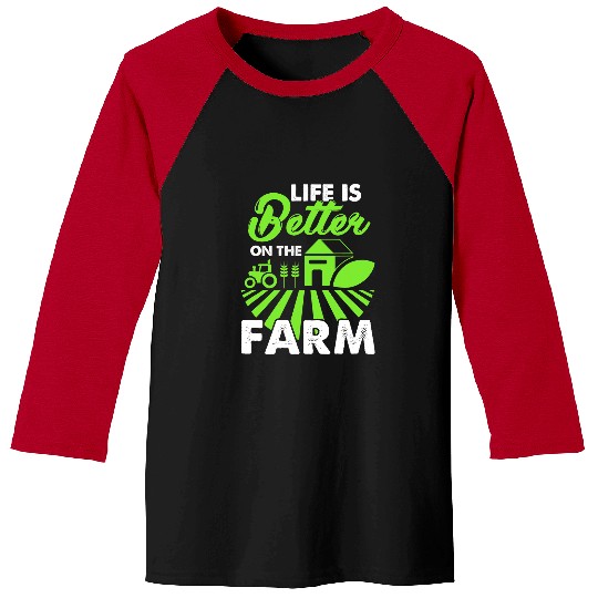 Tractor driving Farm Farming Farmer Tractor Baseball Tees