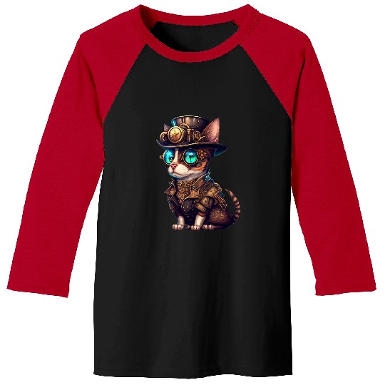 Steampunk Dogs Steampunk Cute Dog Lovers Fantasy Artwork Baseball Tees