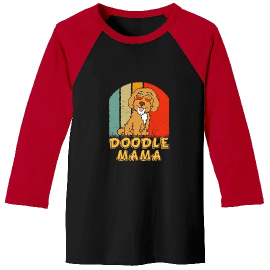 Goldendoodle Mama bests Goldendoodle Mom Ever Mothers Day Dog Mom 2 Doodle Dog Baseball Tees
