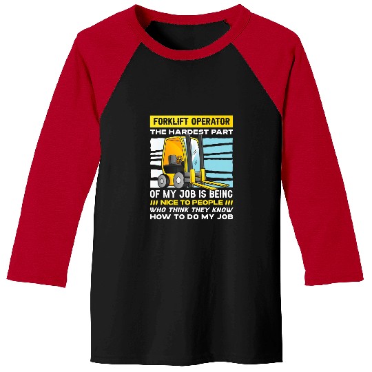 Certified Forklift Operator Forklift Driver Quote Warehouse 26 Baseball Tees
