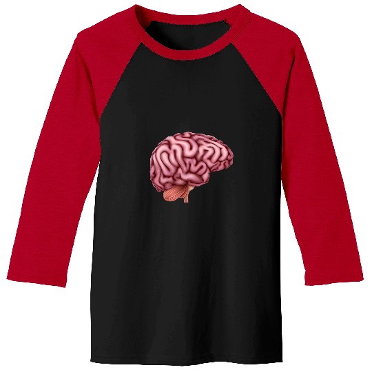 Human brain anatomy medicals illustration Baseball Tees