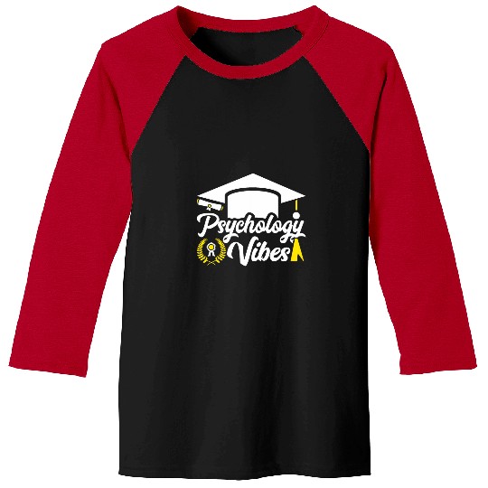 Psychology Vibes Student Graduation Graduate Cap Psychology Baseball Tees