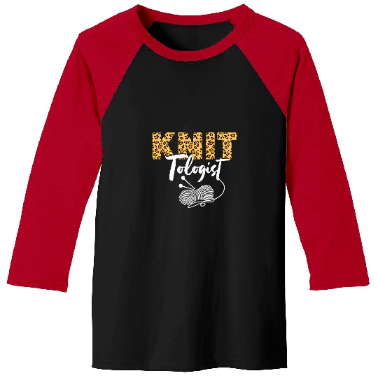 Knitting Yarn Leopard Cheetah Tologist Baseball Tees