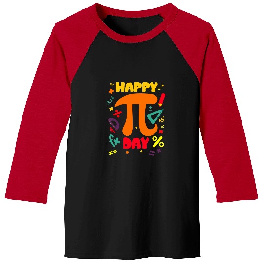 happy pi day kids math teachers student professor pi day Baseball Tees