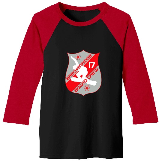 Skiing Ski Breckenridge Colorado Board Crew Snowboarding Baseball Tees