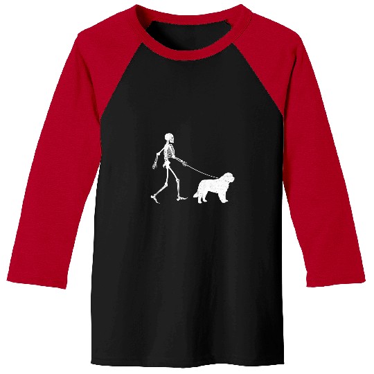 Skeletons Skulls Saint Bernard Halloween Skeletons Funny Dog Youth Gift Skull Baseball Tees