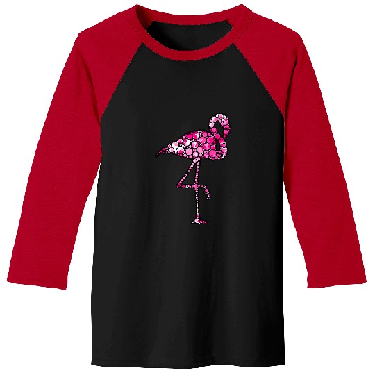 Pink Flamingo Pink Polka Dot Flamingo International Dot Day Flamingos Baseball Tees