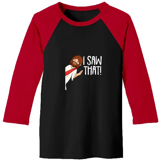 Christian I Saw That Jesus Christmas Funny Meme Religious Christian 415 Bibble Jesus Christ Baseball Tees
