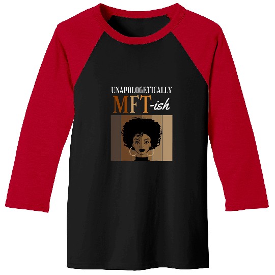 Unapologetically MFTish Student Graduation Black Afro Baseball Tees