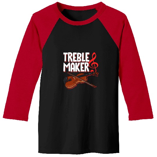 Violin Lover Treblemaker Violin String Instrument Musician Music Lover 242 Baseball Tees