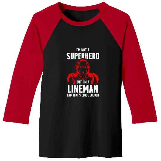 Football Lineman Hero Offensive Defensive Player 1 Baseball Tees