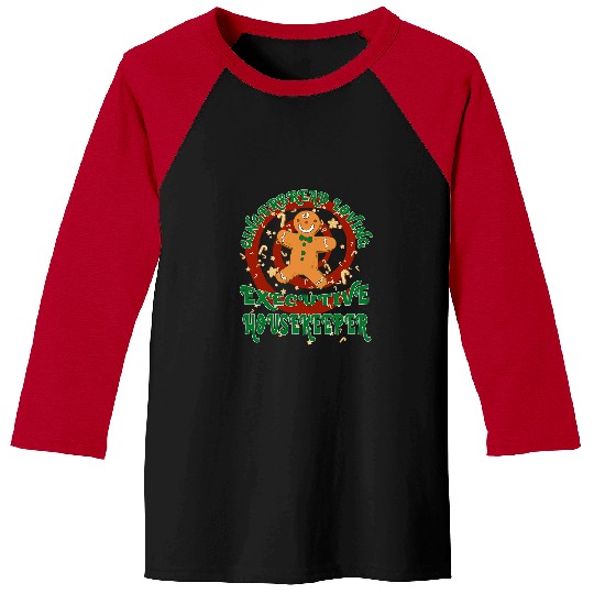 Executive Housekeeper Job Gingerbread Funny Xmas Baseball Tees