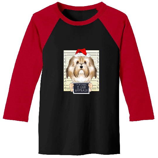 Dog Havanese Dear Santa I Can Explain Funny Christmas Havanese Baseball Tees