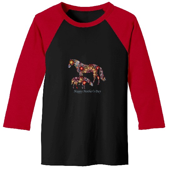 Horse Lover Horses unisex mare filly colt mom mothers day pony Baseball Tees