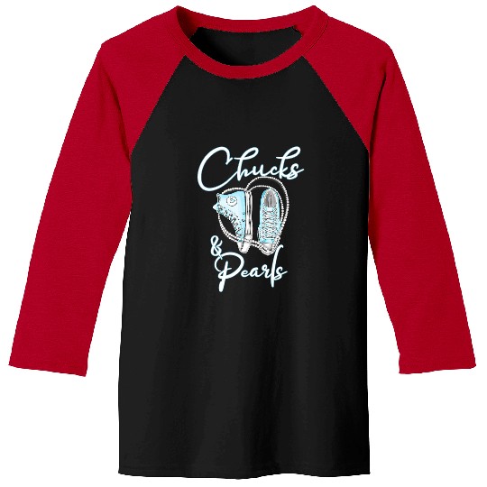 Chucks and Pearls Baseball Tees