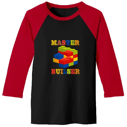 Brick Builder Funny Blocks Master Builder Engineer Ideas Baseball Tees