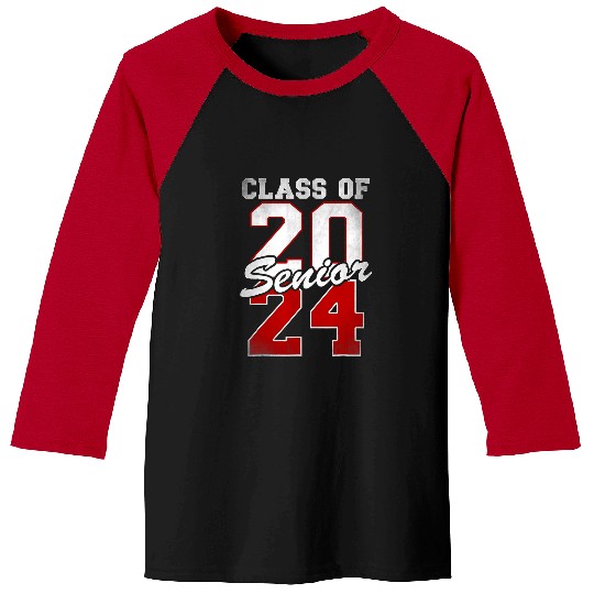 Senior Class of 2024 Graduate Student Seniors 24 Graduation Baseball Tees