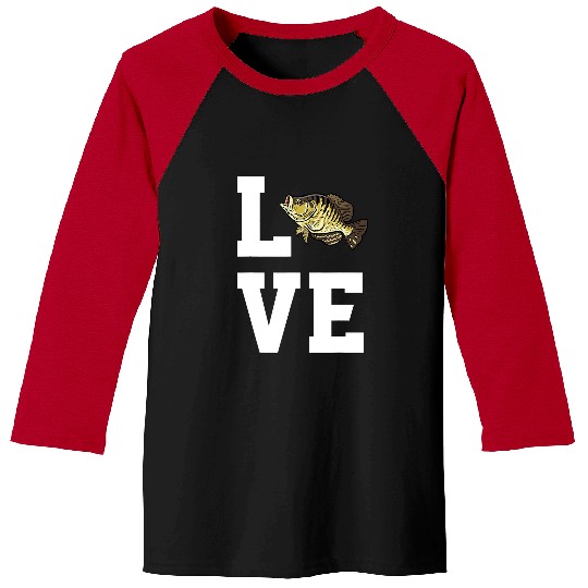 Fishing Love Crappie Fishing Outfit Freshwater Pan Fish Fisher Baseball Tees