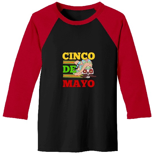 Skeletons Skulls Fiesta Mexican Party Sugar Skull Calavera Cinco De Mayo Skull Baseball Tees