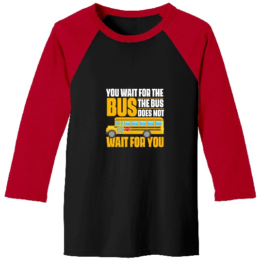 School Bus Driver Student Wait Stop Humor Pastel Rainbow Baseball Tees