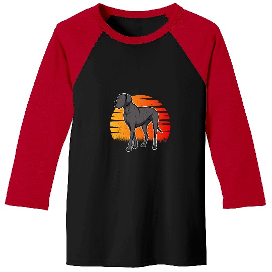 German Mastiff Great Dane Sunset 29 2 3 Baseball Tees