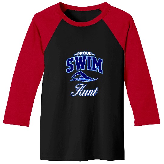 Swimming Pool Aunt Baseball Tees