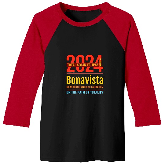 Labrador Lab Dog Bonavista Newfoundland Labrador Total Solar Eclipse 2024 4 Baseball Tees