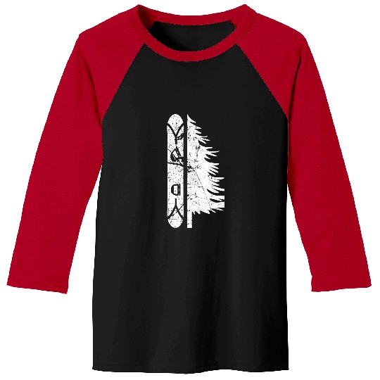 Skiing Ski vintages Pine Snowboard Snowboarding Gift Baseball Tees