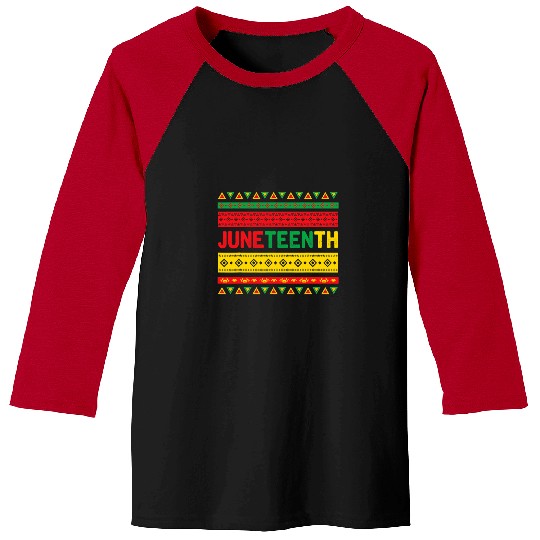 American African Freedom Black History Juneteenth Baseball Tees