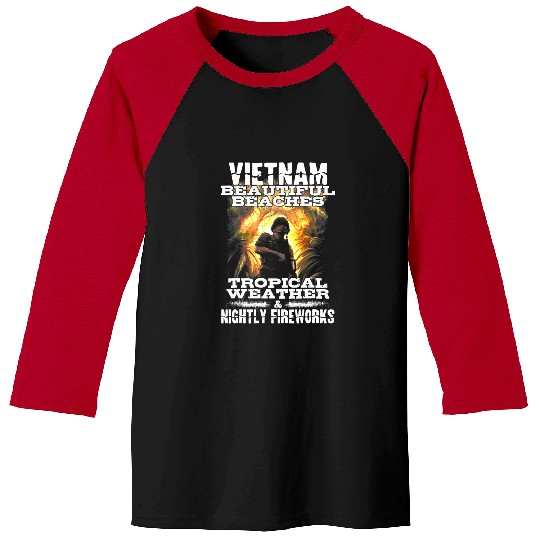 Vietnam Beautiful Beaches Tropical Weather Baseball Tees