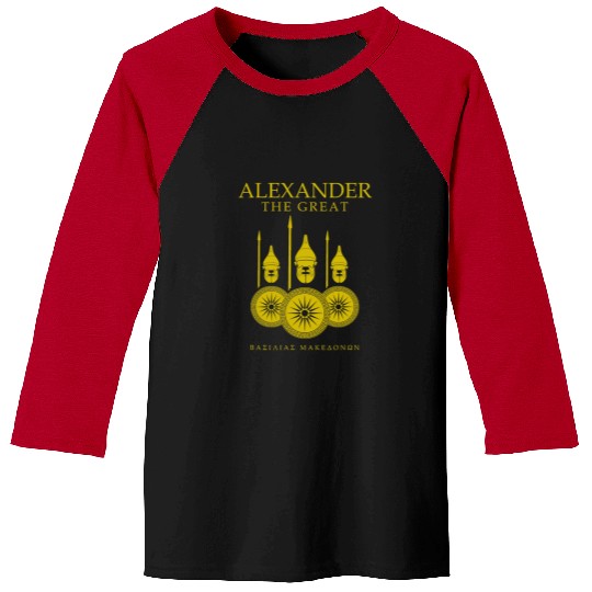Alexander The Great Of Macedon Ancient Greek History Baseball Tees