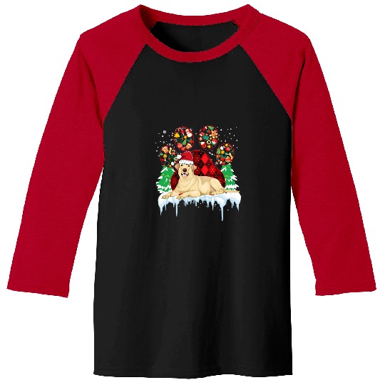 Labrador Lab Dog Santa Paws Dog Paws Labrador Christmas Tree Dog Lover Tee Baseball Tees