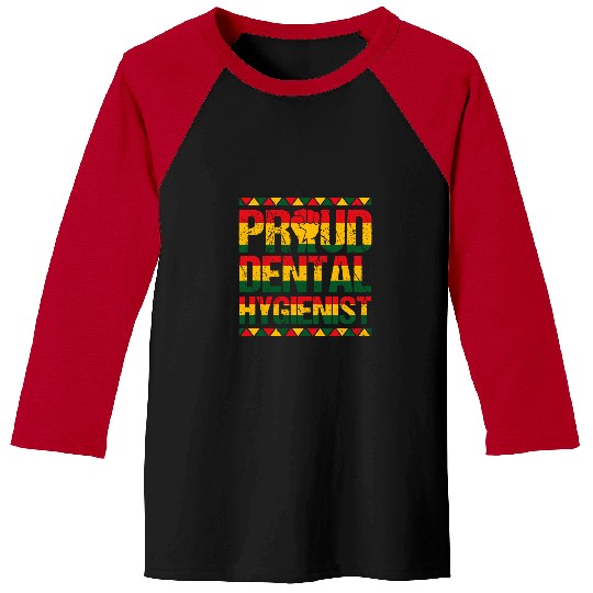 Black History Dental Hygienist RDH African American Pride Baseball Tees