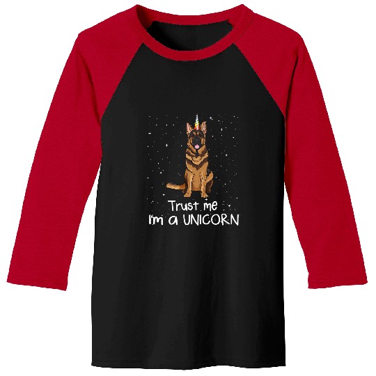 GSD Je Suis Un Chien Unicorns French Language German Shepherd Dog Dog Baseball Tees