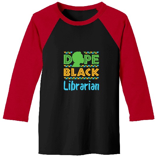 Reading Book Dope Black Librarian Library Reading Books Afrocentric Reader Baseball Tees