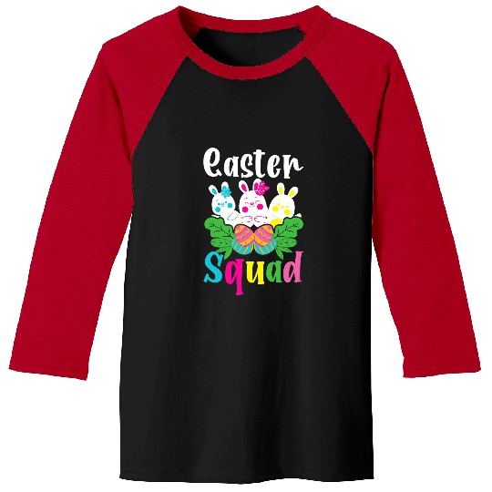 Rabbits Happy Easter Bunny Rabbit Easter Squad Cute Cousin Crew Egg Baseball Tees