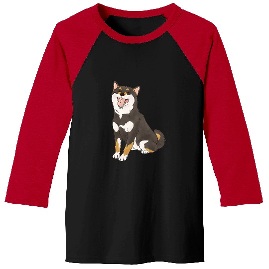 Dog Shiba Inu Black and Tan Shiba Lovers Shiba Inu Dog Mom Baseball Tees