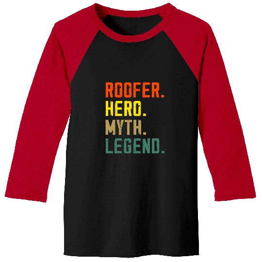 Woodworking Roofers Hero Myth Legend Roofing Handyman Roof Carpenter Baseball Tees