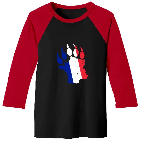 LGBT Pride Bear Gay Bear Paw France French 369 Polar panda Baseball Tees